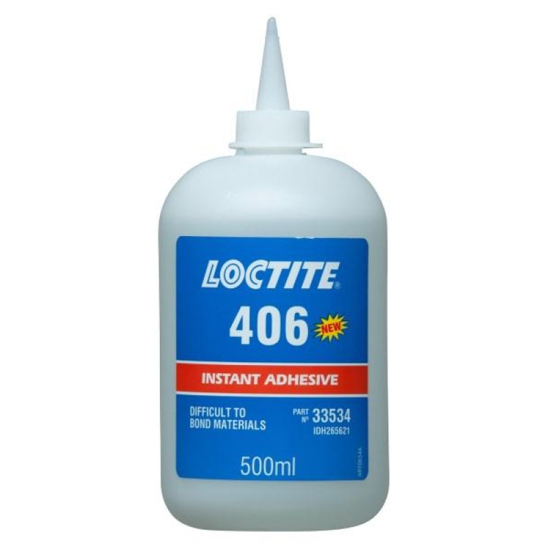 Клей моментальный цианоакрилатный для эластомеров и резины LOCTITE 406 500гр