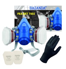 Комплект для защиты дыхания BAIANDA FEA-SET 7502, при покраске и работе с аэрозолями, S, A1P1R