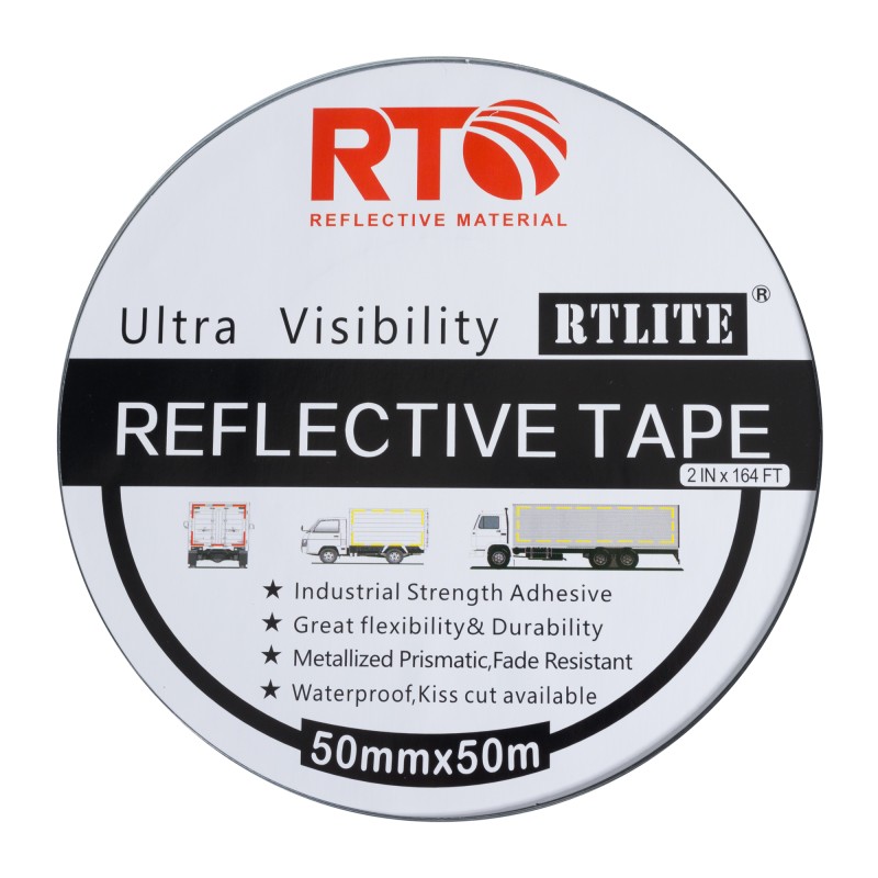Лента световозвращающая металлизированная RTLITE RT-V104M 50,8 мм х 50 м, белая