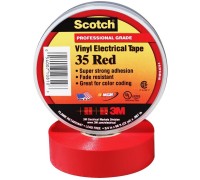Изолента ПВХ Высшего Класса Scotch® 35, красная, 19 мм х 20 м
