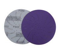 Круг шлифовальный c мультипылеотводом Purple, P320, PROBOS CERAMIC FILM Hookit CF775, 125 мм