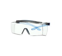 Очки открытые SecureFit 3700 защитные поверх корригирующих с покрытием Scotchgard, дужки:серый/синий