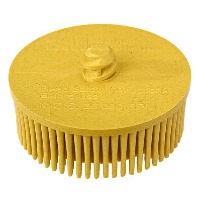 Круг Scotch-Brite™ Roloc™ Bristle RD-ZB, P80, желтый, 50 мм, № 07525, 10 шт./уп.