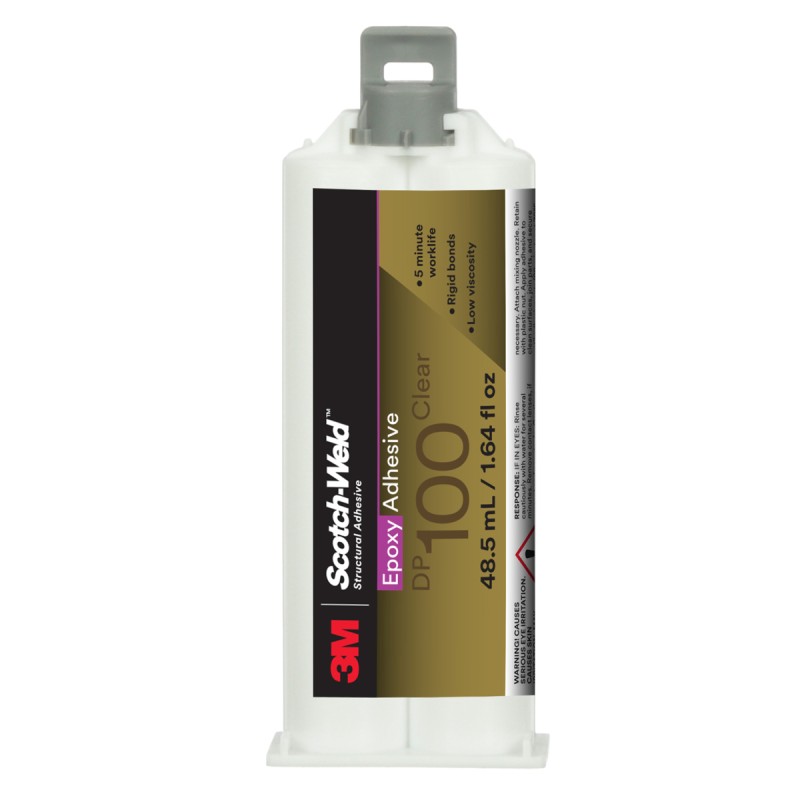Клей эпоксидный двухкомпонентный, прозрачный, 48,5 мл 3M™ Scotch-Weld™ DP100 Клей эпоксидный двухкомпонентный, прозрачный, 48,5 мл 3M™ Scotch-Weld™ DP100