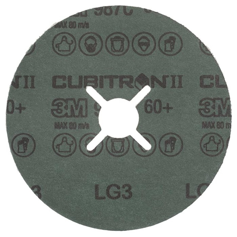 Круг Фибровый, 60+,3M™ Cubitron™ II 987C, 125 мм х 22 мм, 25 шт./уп. № 27646