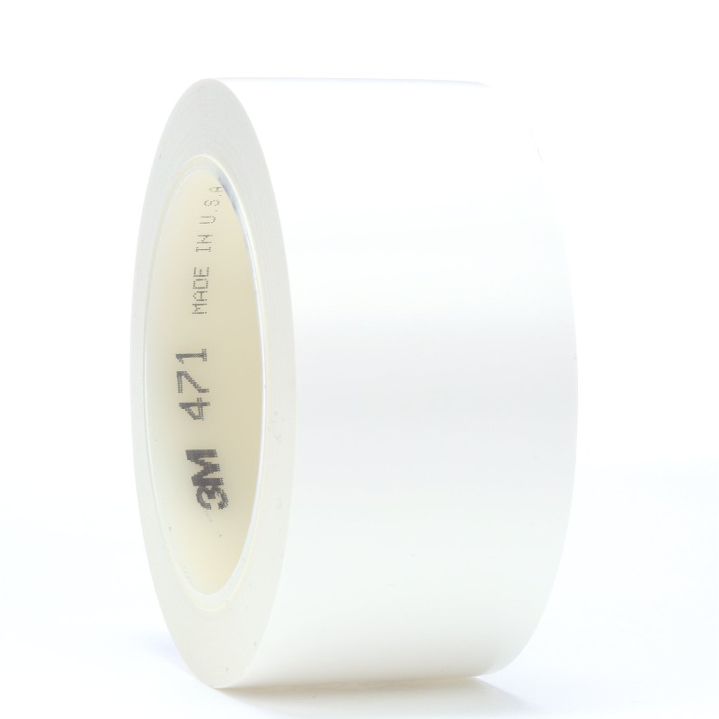 Лента виниловая 3M™ 471 для обозначения опасных зон, белая 50мм х 32,9м