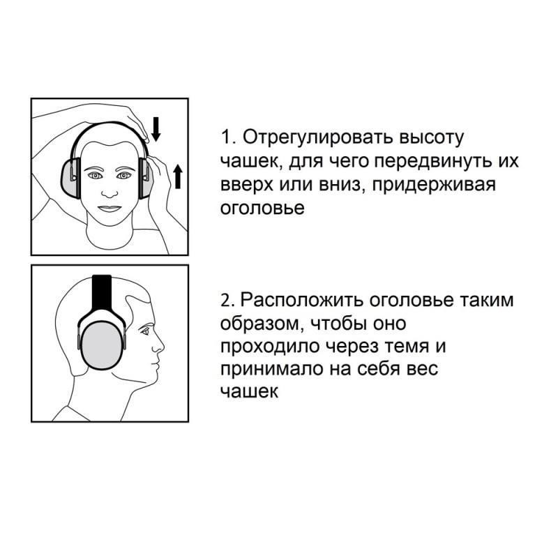 Наушники противошумные со стандартным оголовьем X4A