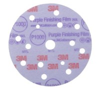 Круг абразивный, полировальный , 15 отверст., Р1000, 150 мм, Hookit™ 260L Purple №51157