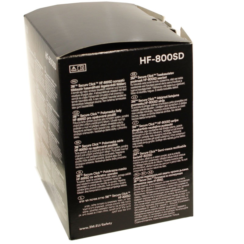 Полумаска 3M™ Secure Click™ HF-802SD, размер средний