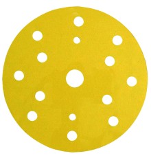 Круг абразивный, золотой, 15 отверстий, Р220, 150 мм,3M™ Hookit™ 255P+