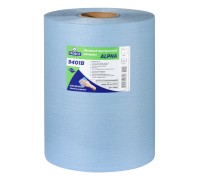 Нетканый протирочный материал PROBOS ALPHA 9401B, 40 г/м2, голубой, 30х32 см, 500 л/рул