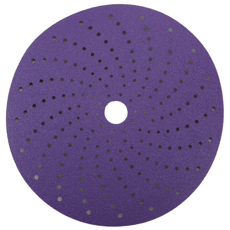 Круг шлифовальный c мультипылеотводом Purple, P120, PROBOS CERAMIC FILM Hookit CF775, 150 мм