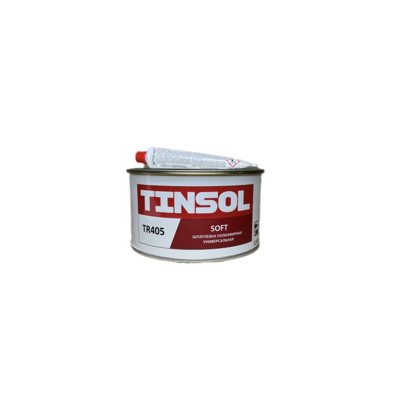 Универсальная полиэфирная шпатлевка TINSOL TR405 Soft, 1,8кг