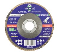 Круг лепестковый торцевой шлифовальный PROBOS Forming ZF577 Zirconia, 125 мм х 22 мм, P60
