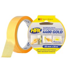Малярная лента HPX4400 100С 25мм х 25м оранжевая