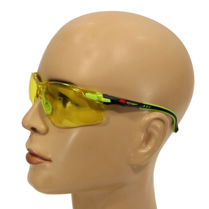 Очки открытые защитные из поликарбоната, жёлтые, с покрытием Scotchgard™ S1203SGAF-EU