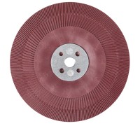 Оправка для фибровых кругов, 180 мм х 22 мм, рeбристая, M14 и 5/8, № 64862