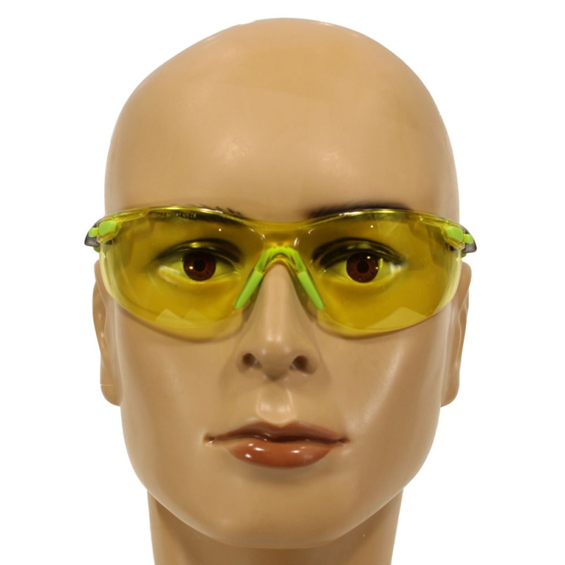 Очки открытые защитные из поликарбоната, жёлтые, с покрытием Scotchgard™ S1203SGAF-EU
