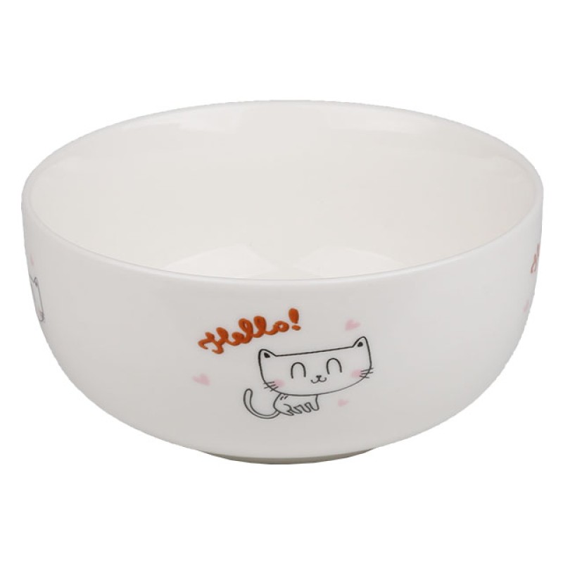 Миска керамическая, 500 мл, Hello Cat, PERFECTO LINEA