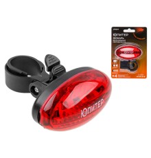 Фонарь велосипедный (габарит задний) светодиодный 5LED 2xAAА ЮПИТЕР