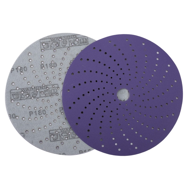 Круг шлифовальный c мультипылеотводом Purple, P180, PROBOS CERAMIC FILM Hookit CF775, 150 мм