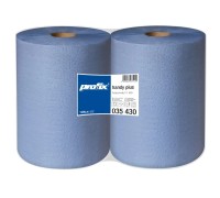Индустриальная бумага PROFIX HANDY PLUS, цвет синий, 2 слоя (1000 лист/рул, 38 х 36 см, 2 рул/уп.)