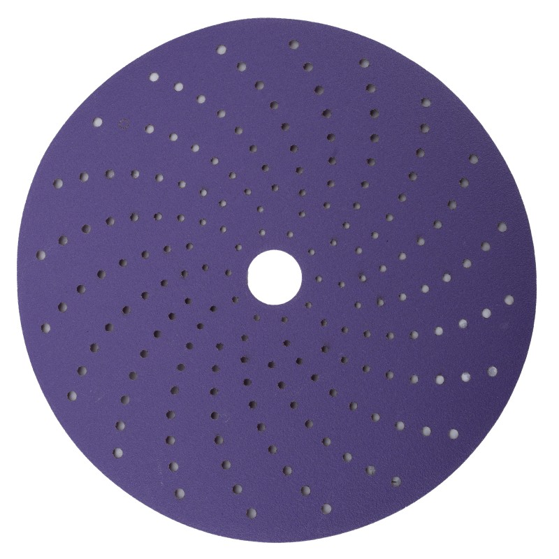 Круг шлифовальный c мультипылеотводом Purple, P180, PROBOS CERAMIC FILM Hookit CF775, 150 мм