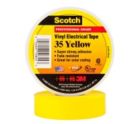 Изолента ПВХ высшего класса Scotch® 35, желтая, 19 мм х 20 м