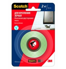 Лента клейкая монтажная для зеркал Scotch® 19 мм х 1,5 м