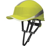 Каска защитная BASEBALL DIAMOND V UP из ABS желтого цвета