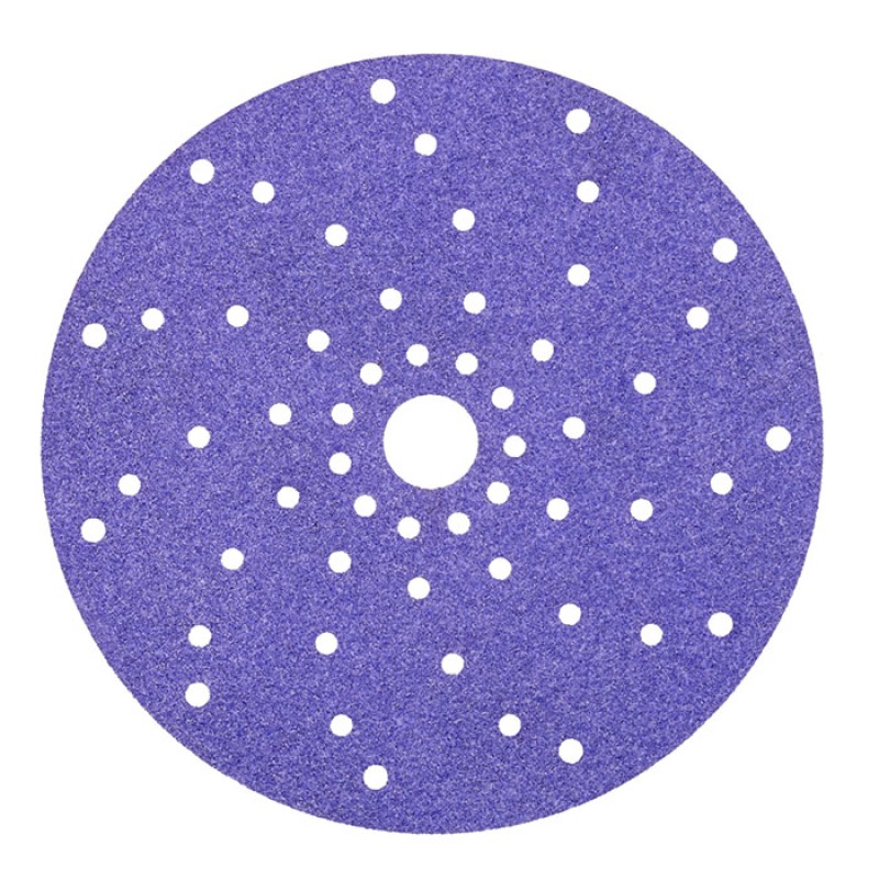 Круг абразивный c мультипылеотводом Purple+, 80+,3M™ Cubitron™ Hookit™ 737U, 150 мм, 50 шт./кор.