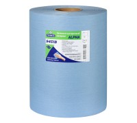 Нетканый протирочный материал PROBOS ALPHA 9451B, 45 г/м2, голубой, 30х32 см, 500 л/рул