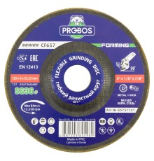 Круг гибкий зачистной PROBOS Forming CF657 CERAMIC, T27, 125 мм x 3 мм x 23 мм, P36