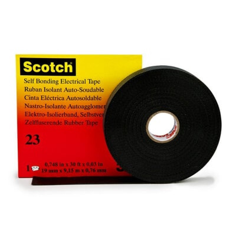 Лента самослипающаяся резиновая Scotch 23, рулон 19 мм х 4 м