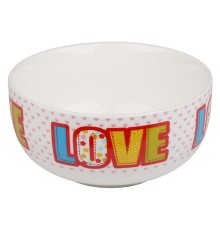 Миска керамическая, 500 мл, Love, цвета, PERFECTO LINEA