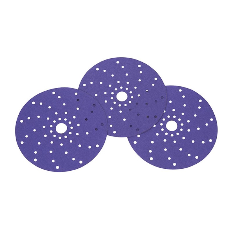 Круг абразивный c мультипылеотводом Purple+, 120+,3M™ Cubitron™ Hookit™ 737U 150 мм, 50 шт./кор.