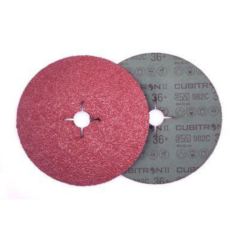 Круг фибровый, 36+, 3M™ Cubitron™ II 982C, 180 мм х 22 мм, 25 шт./уп. № 27698