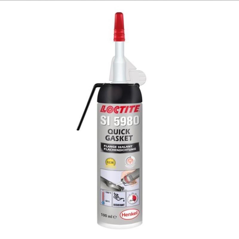 Герметик фланцевый черного цвета для больших зазоров LOCTITE SI 5980, 100ml