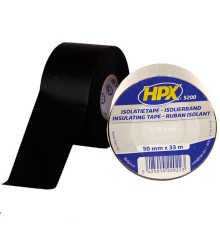 Огнестойкая профессиональная изолента из ПВХ INSULATION TAPE 5200 50мм х 33м, чёрная