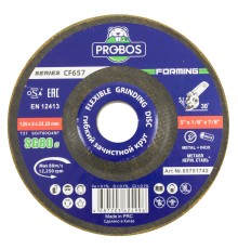 Круг гибкий зачистной PROBOS Forming CF657 CERAMIC, T27, 125 мм x 3 мм x 23 мм, P80