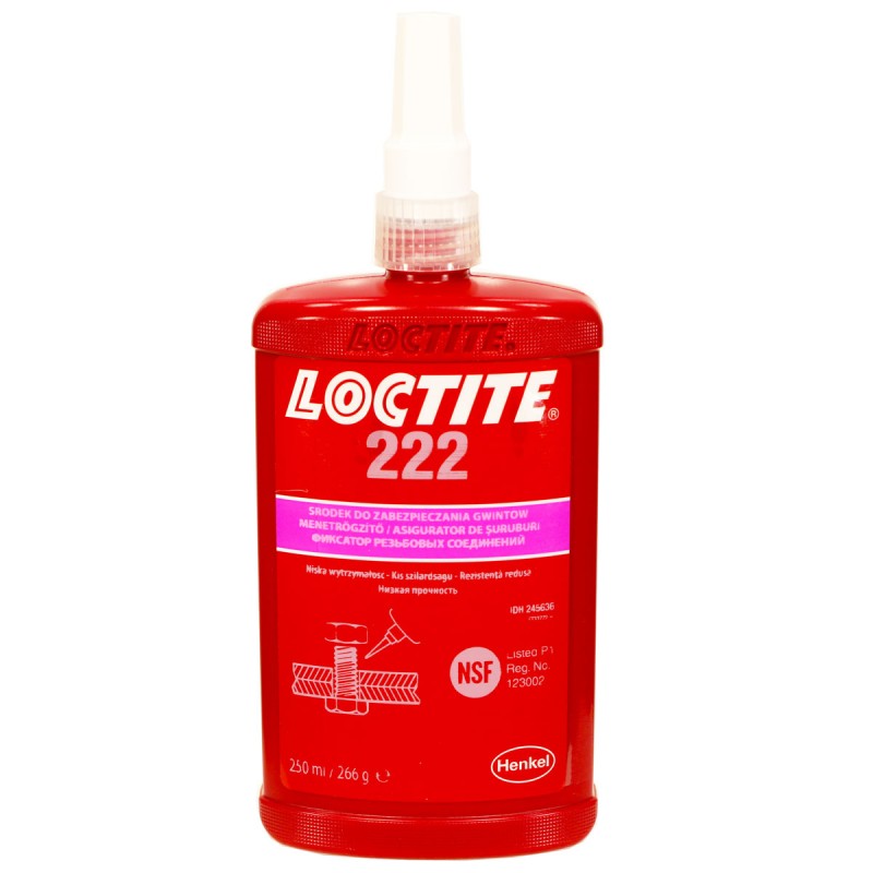 Фиксатор резьбы низкой прочности LOCTITE 222 250мл