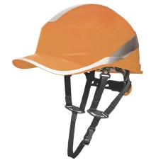 Каска защитная BASEBALL DIAMOND V UP из ABS оранжевого цвета