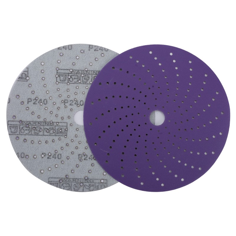 Круг шлифовальный c мультипылеотводом Purple, P240, PROBOS CERAMIC FILM Hookit CF775, 150 мм