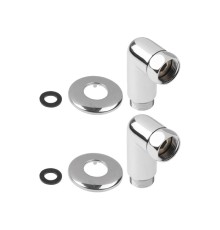Американка угловая 1/2" вн. х 1/2" нар. ХРОМ, AV Engineering (2 шт. в уп.)
