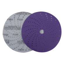 Круг шлифовальный c мультипылеотводом Purple, P320, PROBOS CERAMIC FILM Hookit CF775, 150 мм
