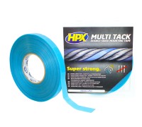 Лента двухсторонняя MULTI TACK для монтажа LED профилей 19мм х 25м прозрачная