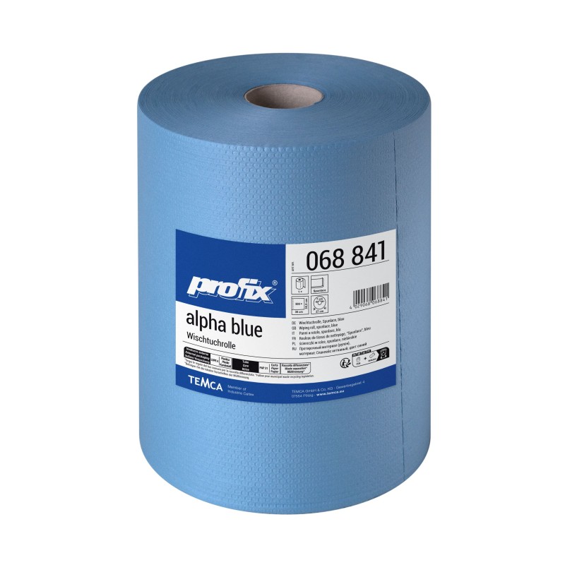 Нетканый протирочный материал Profix Alpha Blue 068 841 синий, 500 листов в рулоне, лист 35,5 х 36см