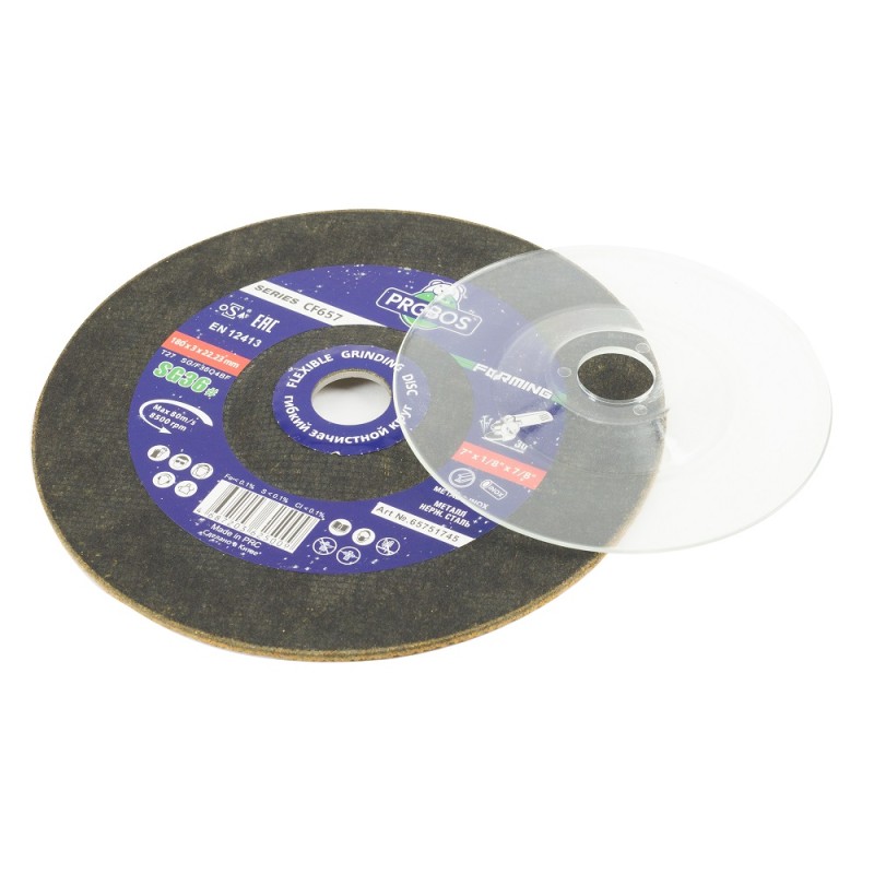 Круг гибкий зачистной PROBOS Forming CF657 CERAMIC, T27, 180 мм x 3 мм x 23 мм, P36