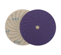 Круг шлифовальный c мультипылеотводом Purple, P80, PROBOS CP737 CERAMIC Hookit , 150 мм