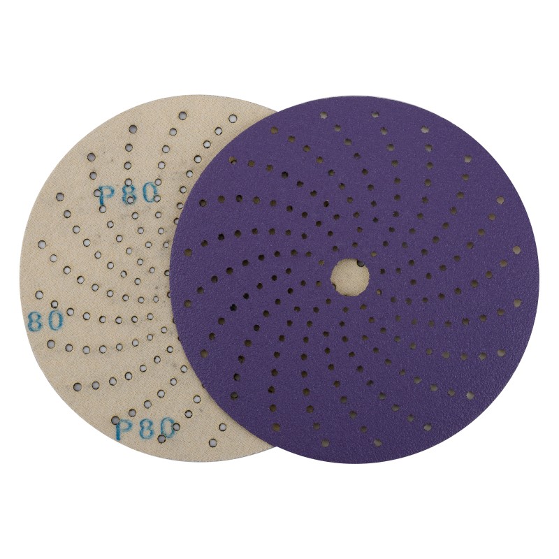 Круг шлифовальный c мультипылеотводом Purple, P80, PROBOS CP737 CERAMIC Hookit , 150 мм